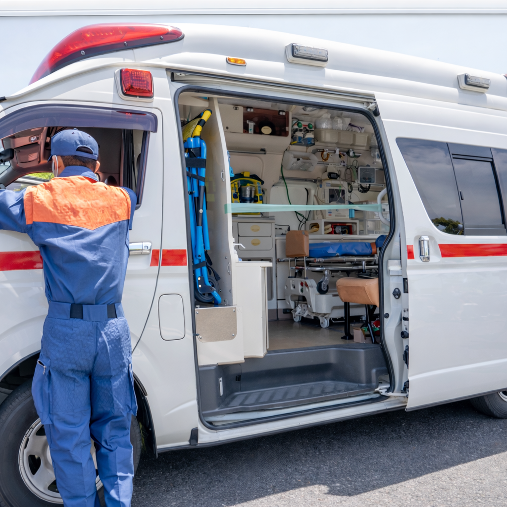 病院への駆け付け